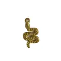 18K gold-plated stainless steel snake pendant for DIY jewelry making and necklaces - Small Snake Style (HY-1014) / Gold