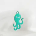 Niedlicher blaugrüner Oktopus-Anhänger aus Edelstahl für DIY-Schmuckherstellungs-Accessoires - Oktopus / Grün