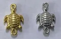 Schildkröten-Anhänger aus Edelstahl für DIY-Schmuckherstellung in Gold und Silber - 16.23*15.85*2.81mm