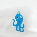 Süßer blauer Oktopus Emaille-Anhänger für DIY Halsketten und Armbänder Schmuck - Oktopus / Blau