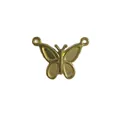 Exquisite 18K gold plated stainless steel butterfly charm connector for DIY jewelry making - Butterfly Style (HY-1005) / Gold