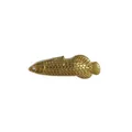 Gold-plated stainless steel Arowana fish pendant for DIY jewelry making accessories - Long Fish Style (HY-919) / Gold