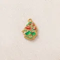 Emaillierter Lotusblumen-Anhänger aus goldenem Edelstahl im Monet-Garten-Stil für Schmuck - Roter Lotusblumen-Anhänger