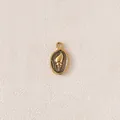 Gold-plated stainless steel shell pendant for DIY jewelry making, conch shell design. - Small Conch Style / Black