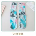 Deep blue tie-dye yoga socks featuring professional anti-slip silicone dots on soles - One Size (36-42) / Dark Blue