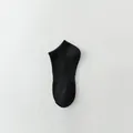 Atmungsaktive schwarze niedrige Sport-Socken aus reiner Baumwolle für den Alltag - Unsichtbare Socken / 1 Paar / Schwarz
