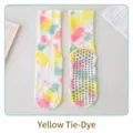 Professionelle rutschfeste Tie-Dye-Yogasocken für Damen in gelber Farbmischung - Einheitsgröße 36-42 / Gelb