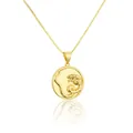 Elegant 18K gold plated stainless steel Scorpio constellation zodiac sign pendant necklace - Snake