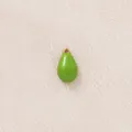 Ciondolo smaltato verde a forma di goccia per la creazione di gioielli fai-da-te - Pera Verde