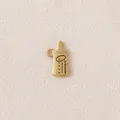 Gold-plated stainless steel baby bottle charm for DIY jewelry making - Feeding Bottle Shape / Gold