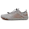 Zapatos de agua antideslizantes de secado rápido en gris y marrón para playa y surf. - 36 / H02 Marrón Grisáceo