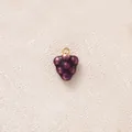 Elegante ciondolo a uva viola con asola dorata per gioielli fatti a mano DIY - Uva Viola