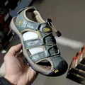 Sandales d'extérieur durables pour hommes, vert armée, avec semelle antidérapante - 38 / Vert armée (version standard)