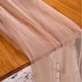 Eleganter altrosa Tüllstoff für Hochzeitsbogen und Party-Tischläufer-Dekoration - 75x180cm / Braun