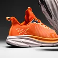 Vibrant orange lightweight breathable mesh running shoes for outdoors - 36 / Bright Orange