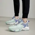 Trendy breathable fly-knit basketball shoes with mint green and lavender gradient design - 39 / Basketball Shoes (6696) / Aqua Green