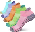 Breathable mesh low-cut athletic running socks in five vibrant colors for men and women - Size 33-40 / DT-021 Multicolor