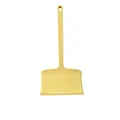 Durable yellow non-stick silicone spatula with an ergonomic long handle for cooking - Wide Turner