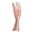 Ergonomische rosa Silikon-Reiswaschkralle und Küchensieb für die einfache Getreidereinigung - Rosa