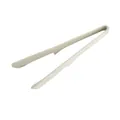 Pinze da cucina in silicone crema resistenti al calore per barbecue, pane e bistecca - Bianco