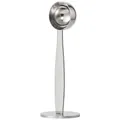 Durable 2-in-1 stainless steel coffee measuring scoop and tamper with a standing base - Original Color