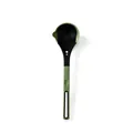 Heat resistant green and black silicone soup ladle with pouring spout for kitchen use - Soup Ladle