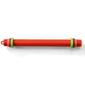 Professional red adjustable silicone rolling pin with thickness rings for baking dough - Red Rolling Pin