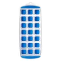Professional 21-cavity blue silicone square ice cube tray with easy-release design for home use - Multiple Cells/Pack / Blue
