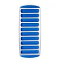 Blue 10-cavity silicone finger ice cube tray for water bottles and narrow glasses - 10 Cavities Style / Dark Blue