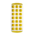 Durable 21-grid square silicone ice cube tray mold in bright yellow for home whiskey use - Multiple Cells/Pack / Yellow