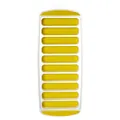 10-grid yellow silicone ice cube tray for long strip ice sticks, easy-release mold - 10 Cavities Style / Yellow
