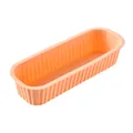 Durable orange rectangular silicone baking mold for bread, cakes and cheesecakes - Orange