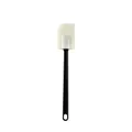Cream white silicone spatula with black handle for baking and cake decorating - Spatula / 16 Inch Spatula (Black Handle) / Black