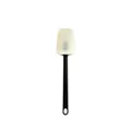 Durable heat-resistant silicone baking cream spatula with a sleek black ergonomic handle - 14 Inch T-Spade (Black Handle)