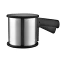 Tamiz de harina portátil de acero inoxidable con mango ergonómico negro para repostería - Tamiz de Harina