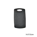 Tagliere antiscivolo in paglia di grano a doppia faccia effetto marmo nero 14,5x25cm - Articolo singolo / Nero Piccolo (14.5*25cm)