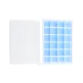 Professional food-grade silicone ice cube tray with 24 grids and lid in light blue - 24-Grid Set / Blue