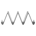 Durable black plastic taco holder rack for Mexican tortillas, pancakes and sandwiches - Black