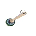 Colorful nested measuring spoons set for baking with metal ring - 5-Piece Measuring Spoons Set
