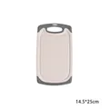 Tagliere compatto in paglia di grano, beige e grigio, 14,5x25 cm per piccole cucine - Cachi Piccolo (14.5*25cm)