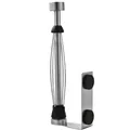 Wall-mounted stainless steel paper towel holder for kitchen cabinets, no-drill design - Double Magnetic Style