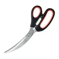 Forbici da cucina coreane multifunzionali in acciaio inox con manico rosso e nero - Modello B / 230mm (144g)