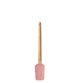 Professioneller rosa Silikonspatel mit natürlichem Holzgriff für die Backstube - Rosa Kleiner T-Schaber