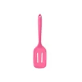 Vibrant pink heat-resistant silicone slotted turner for daily kitchen cooking use - Small Slotted Turner
