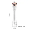 Manual acrylic pepper grinder with rose gold top, 27cm height, adjustable coarseness - 10 Inch Copper