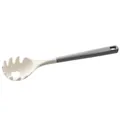 Cream white silicone spaghetti server with grey handle for non-stick cookware - Pasta Server