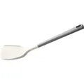 Modern heat-resistant silicone spatula with grey handle for professional non-stick cookware - Spatula