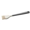 Professional cream silicone basting pastry brush with dark grey heat-resistant long handle - Oil Brush