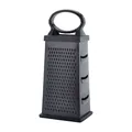 Professional black multi-functional four-sided stainless steel box grater for kitchen - Gun Black (HD-026)