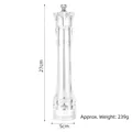 Manueller Acryl-Pfeffermühle, 27 cm Höhe und 239 g Gewicht, ideal für Meersalz - 10 Zoll Transparent